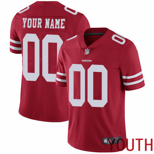 Limited Red Youth Home Jersey NFL Customized Football San Francisco 49ers Vapor Untouchable